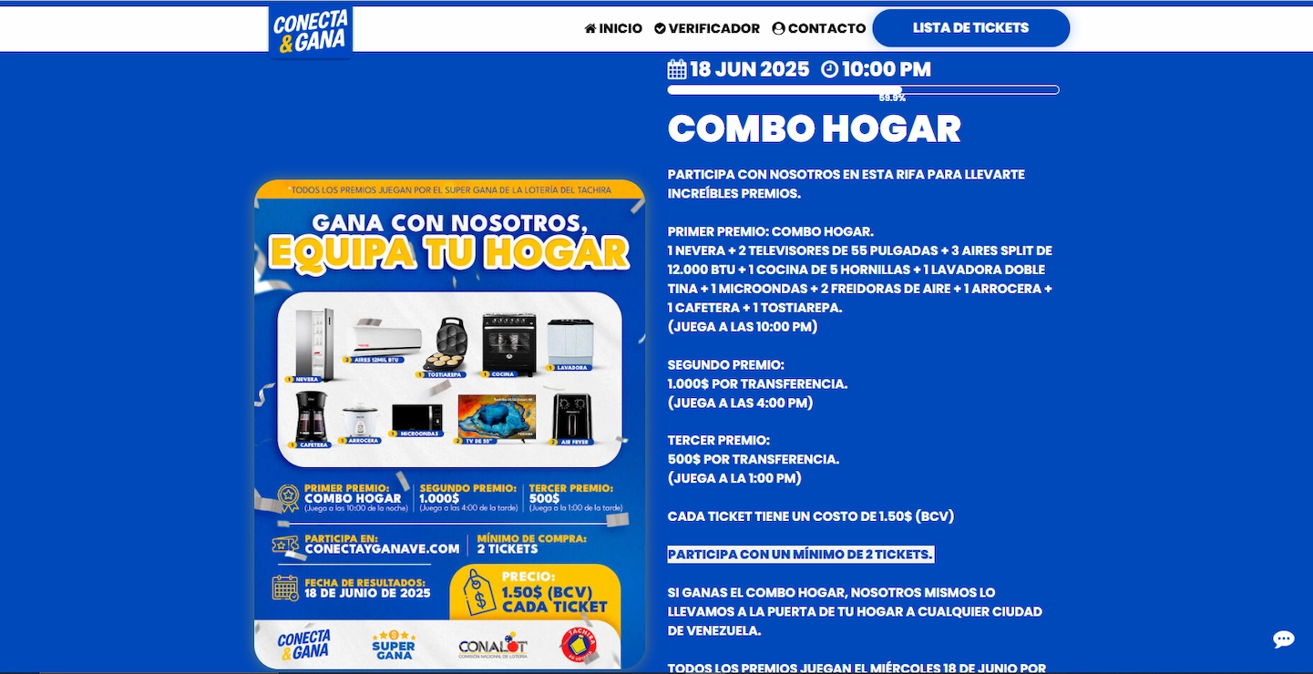 Conecta y Gana - Rifas