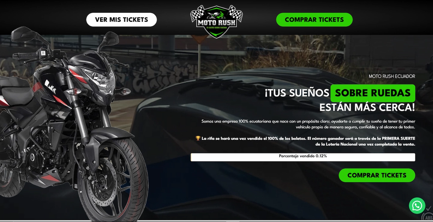 Moto Rush Ecuador - Rifas