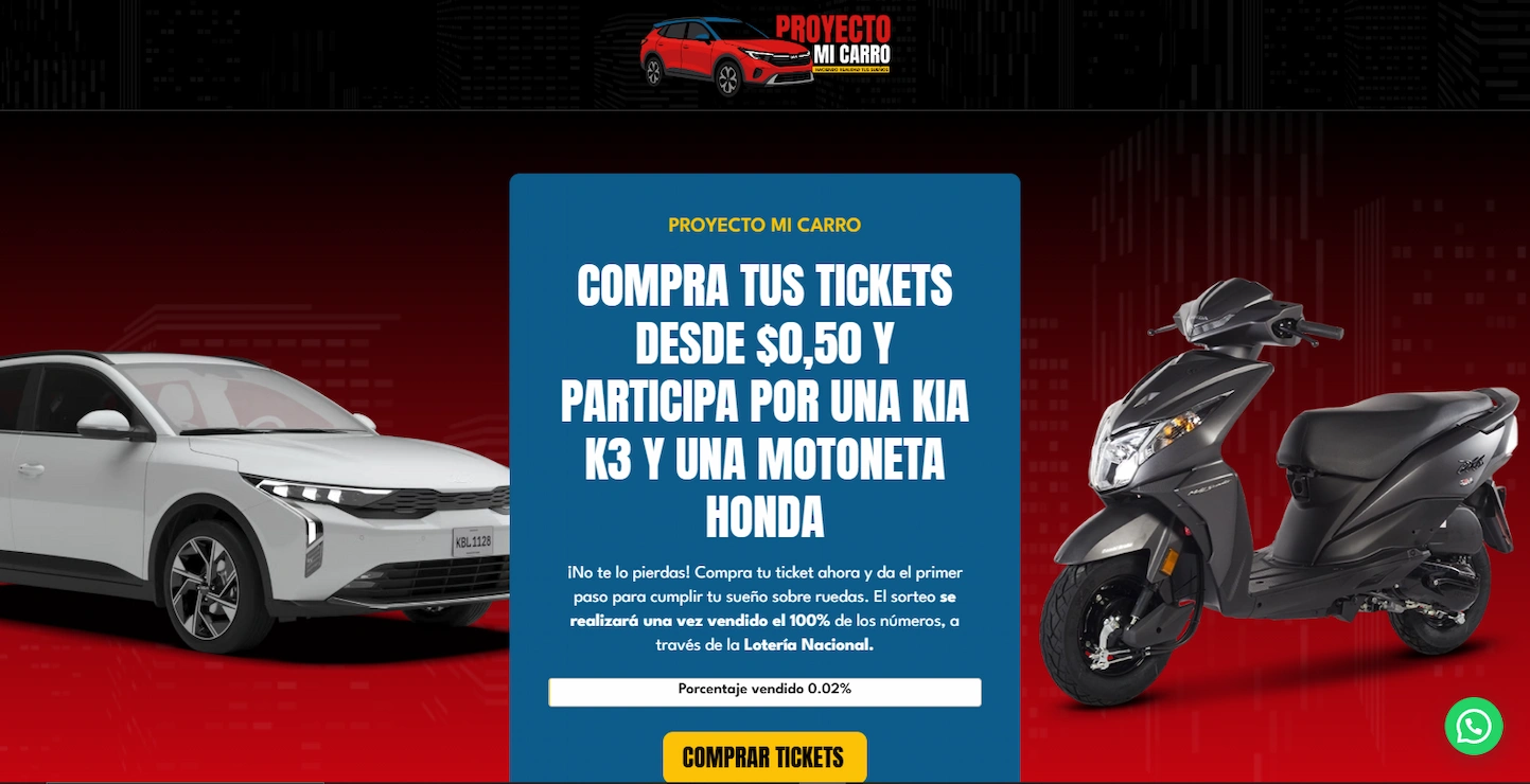 Proyecto Mi Carro Sistema de Rifas - Rifas