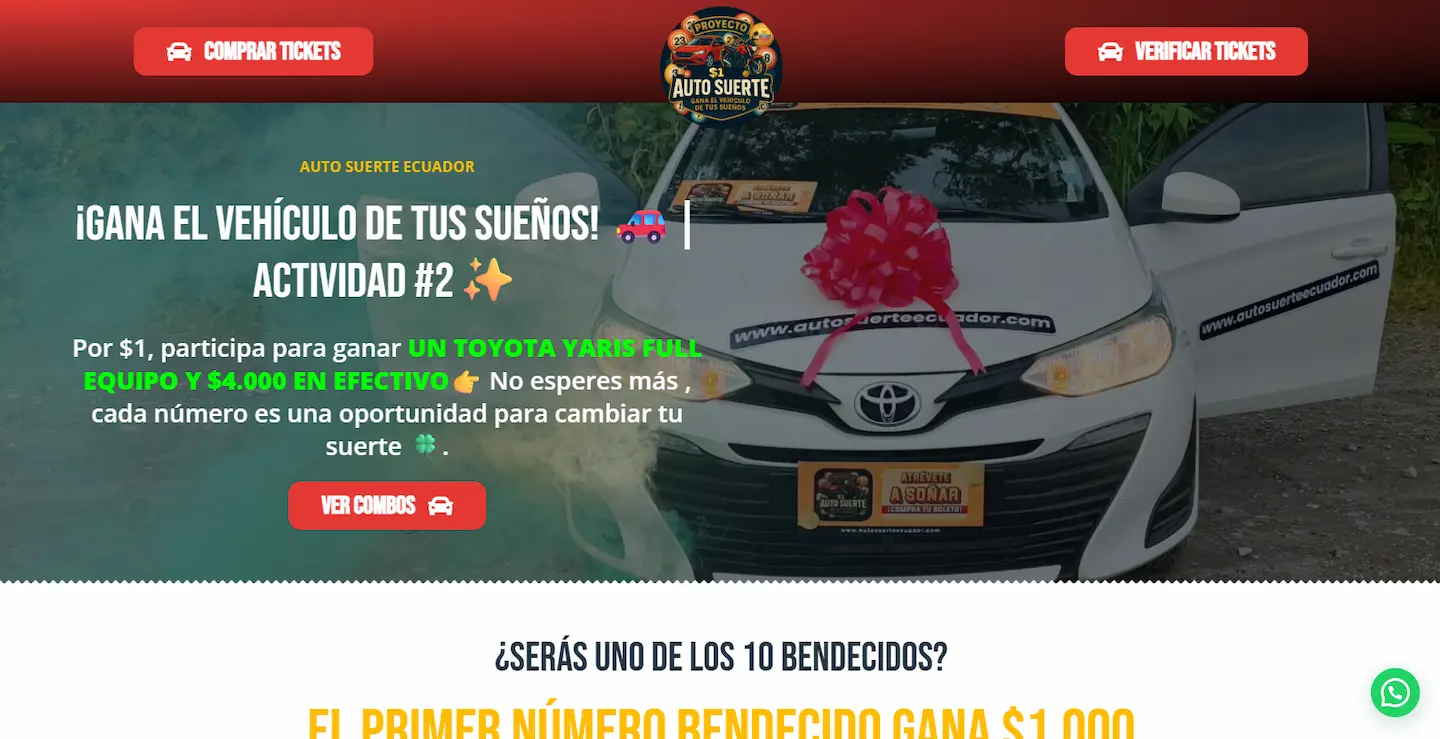 Auto Suerte Ecuador - Rifas